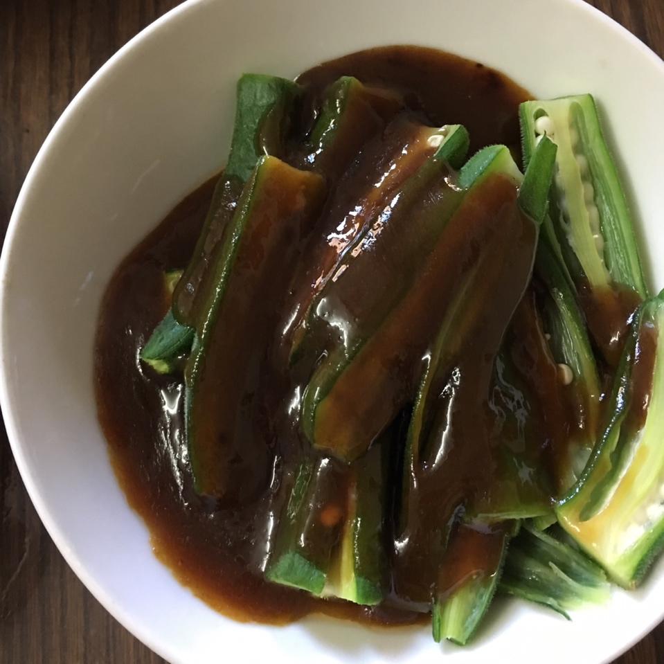 凉拌菜之爽口黄秋葵