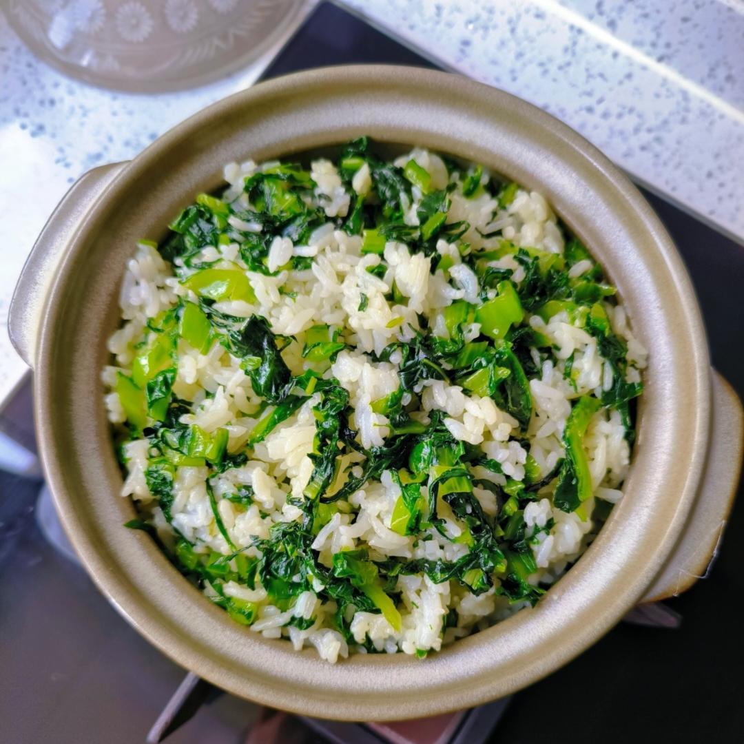 莴苣叶菜饭