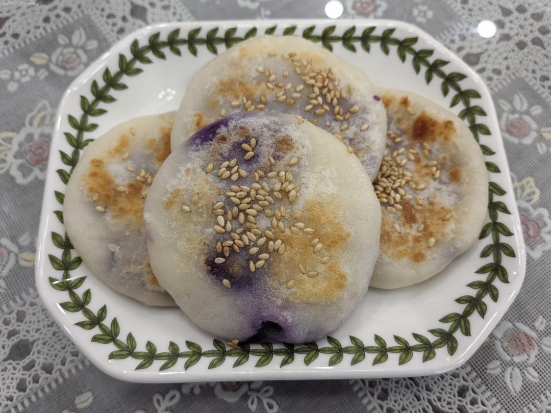 山药紫薯饼—快手早餐