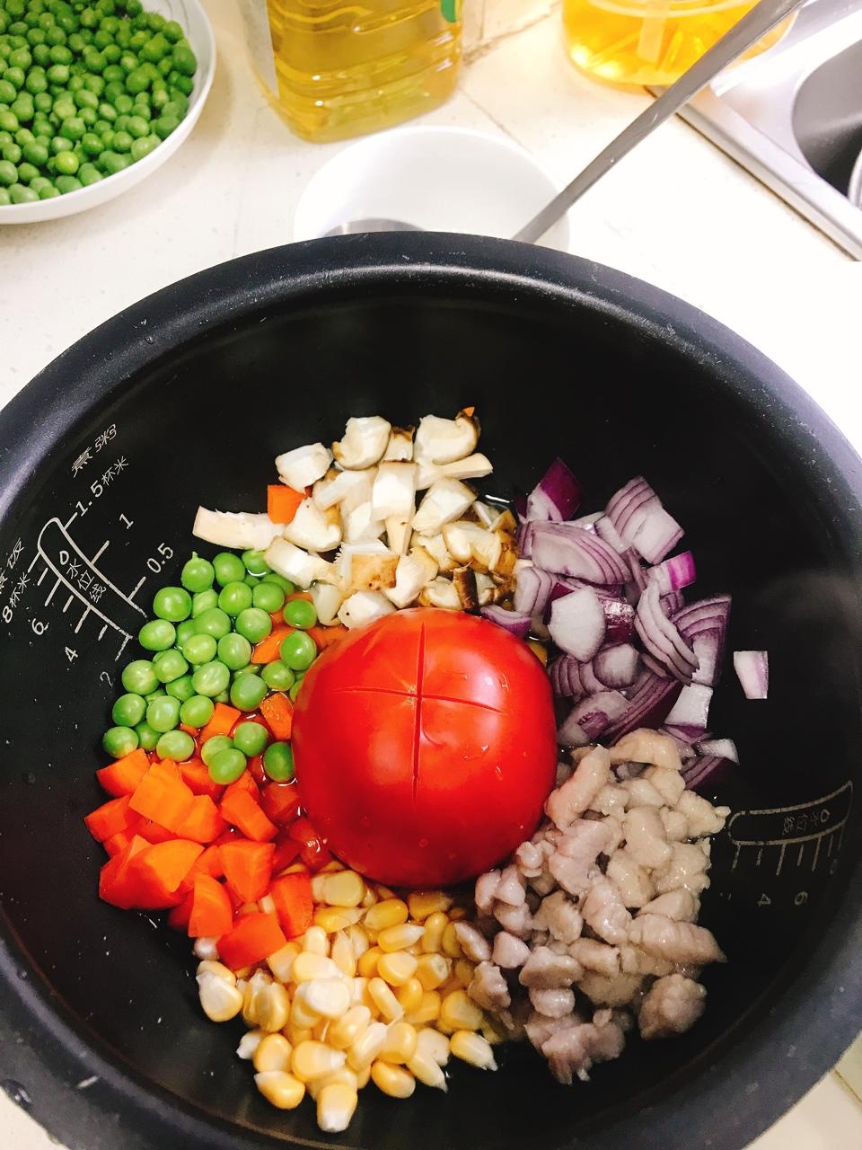 janeyzhou做的【电饭锅】一只番茄饭 番茄拌饭