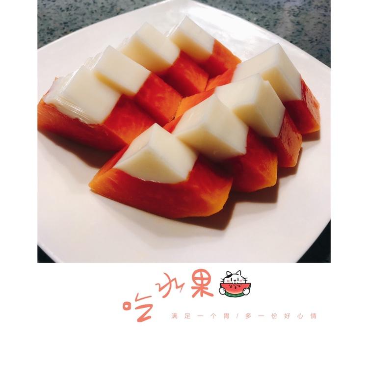 简单好吃的木瓜奶冻