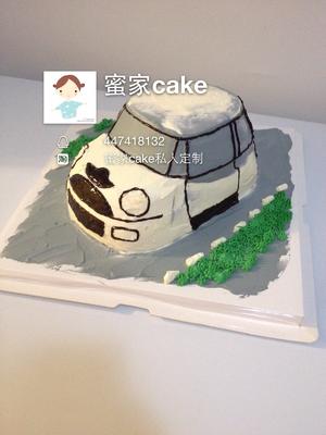 Minicooper汽车蛋糕-详的做法 步骤10