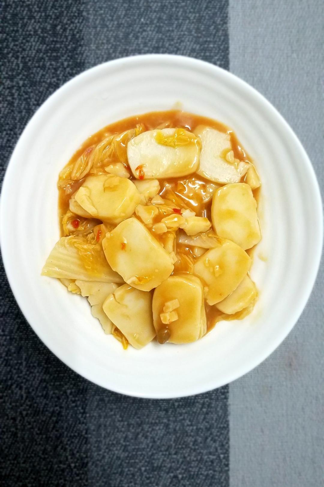 白菜炒年糕
