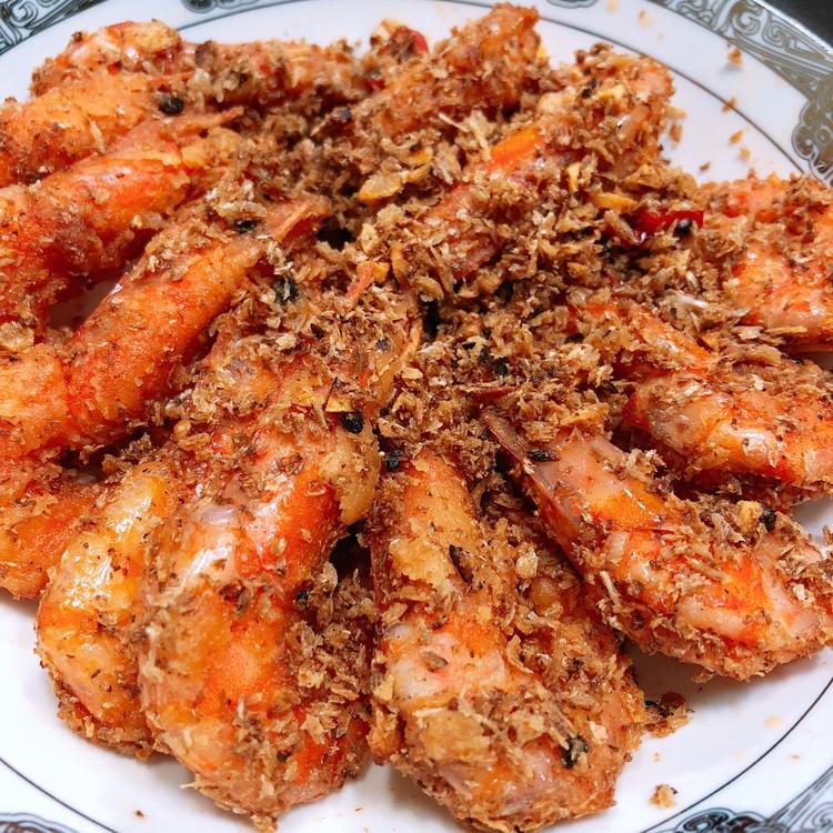 丸子大人做的避风塘香酥虾