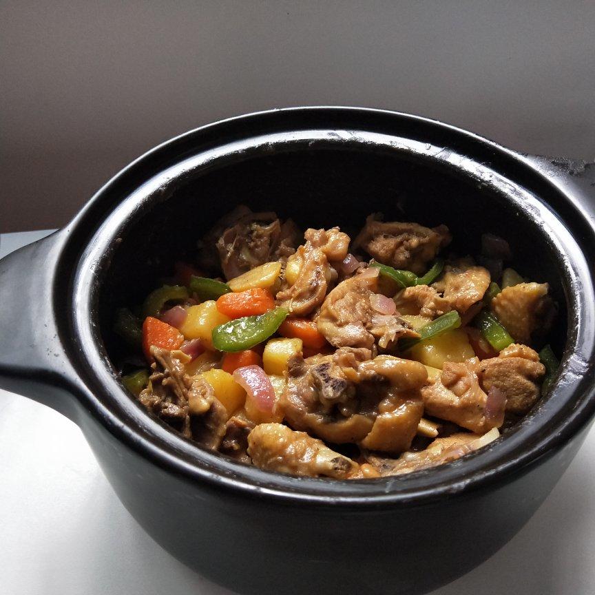 “独家”超级好吃😘一个人的饭食🥳“土豆黄焖鸡➕白米饭🍚”