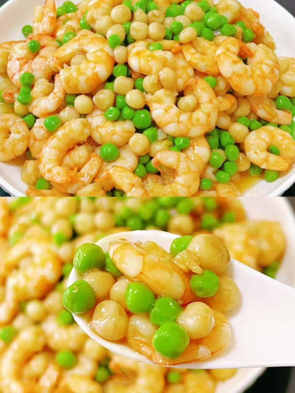 鸡头米炒虾仁(芡实)的做法
