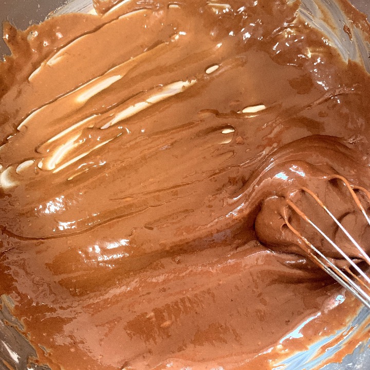巧克力可可戚风蛋糕（六寸）的做法 步骤4