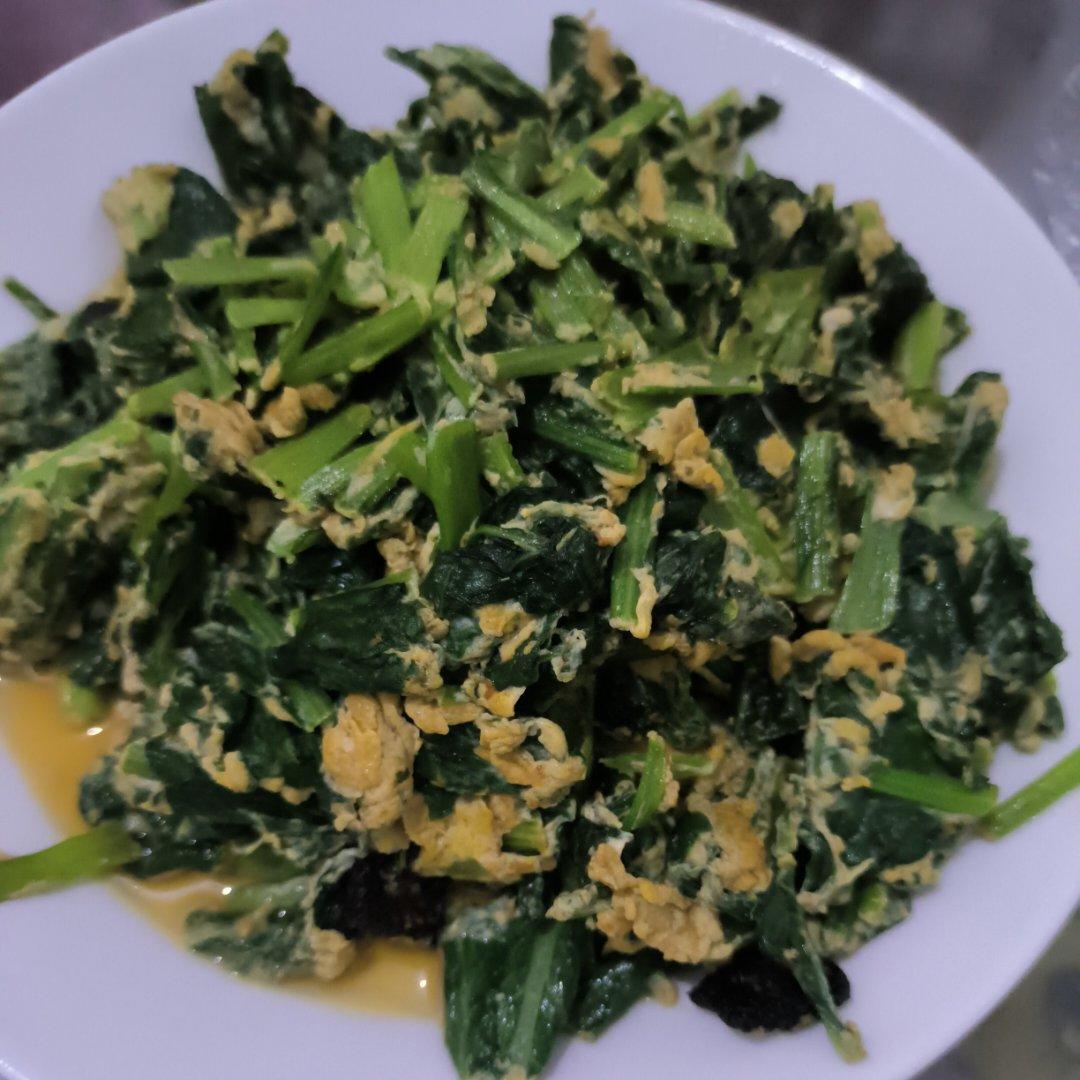 小白菜炒鸡蛋