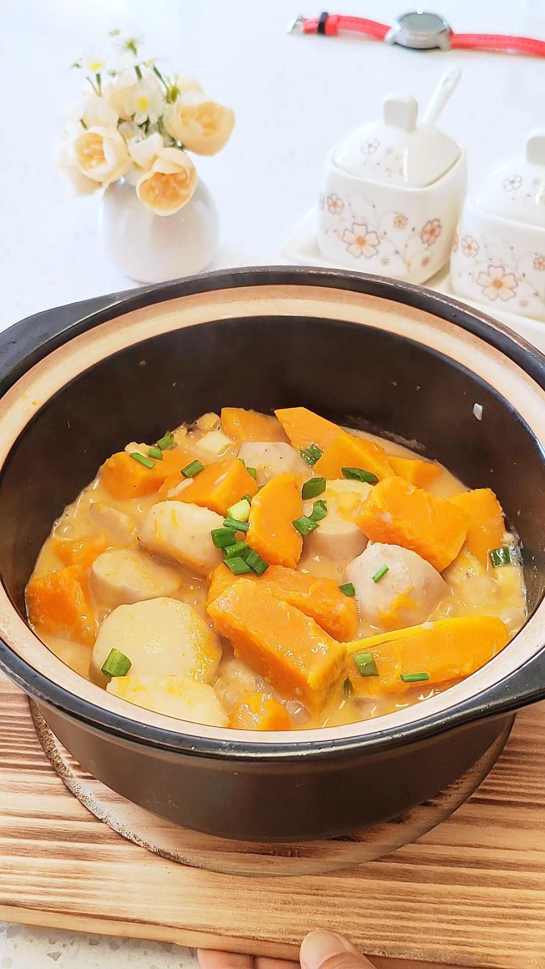 椰香南瓜小芋头