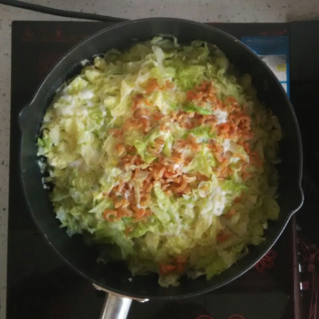 素赛螃蟹----干贝白菜滑蛋