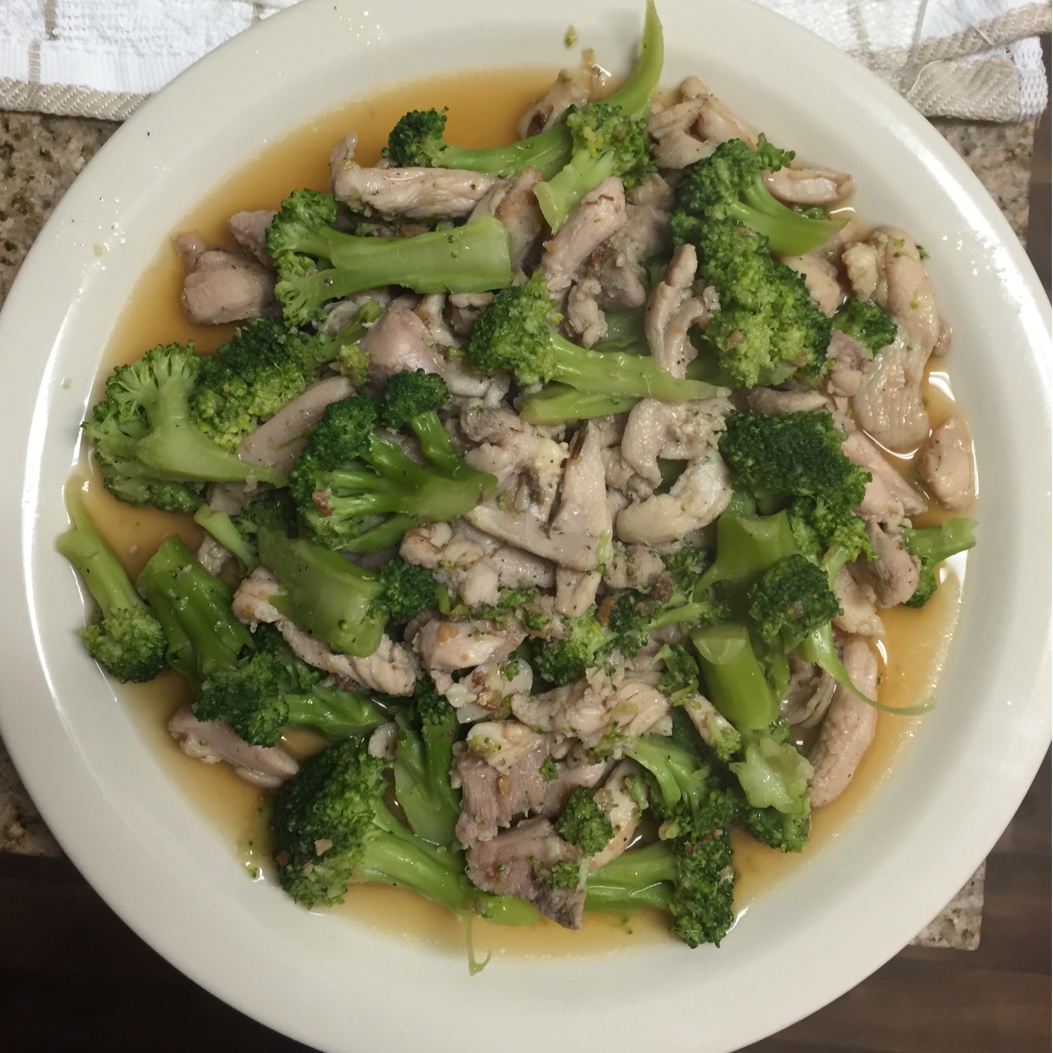 西兰花炒鸡肉
