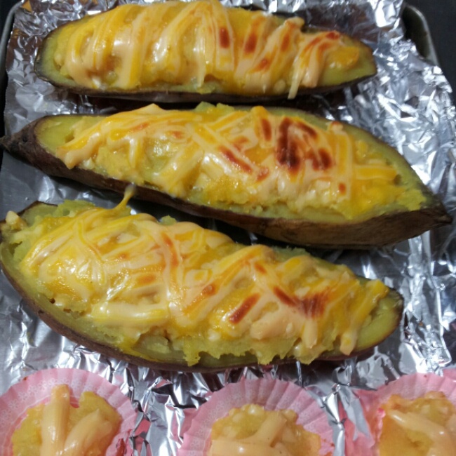 芝士奶油焗红薯