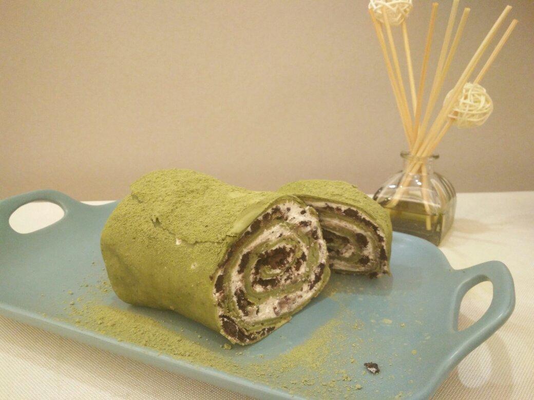网红食谱│抹茶毛巾卷