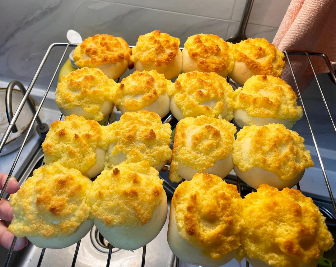 快手椰蓉小餐包（一次发酵照样柔软又拉丝）