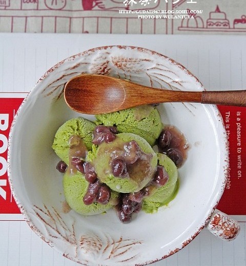 抹茶红豆冰淇淋的做法