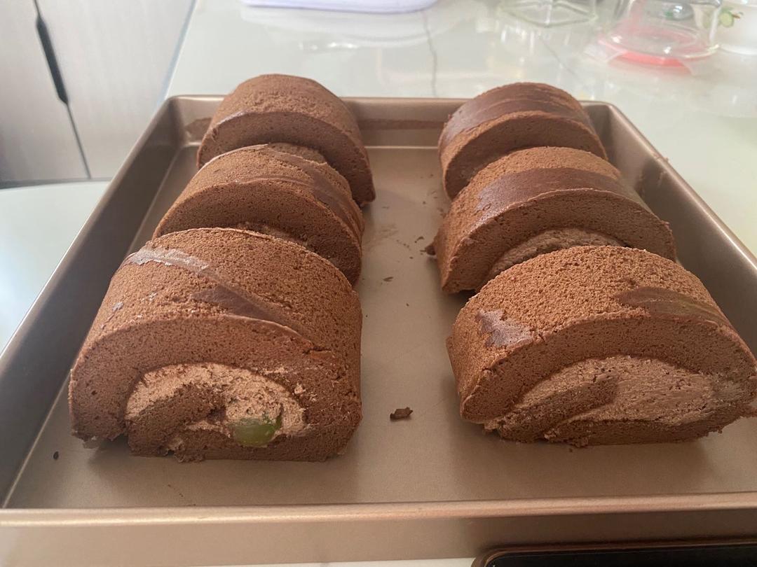 可可蛋糕卷(不消泡超浓郁巧克力口感)