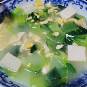 低脂小油菜豆腐汤