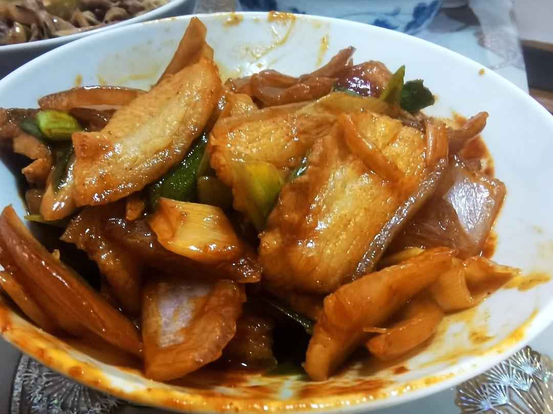 韩国辣酱炒五花肉