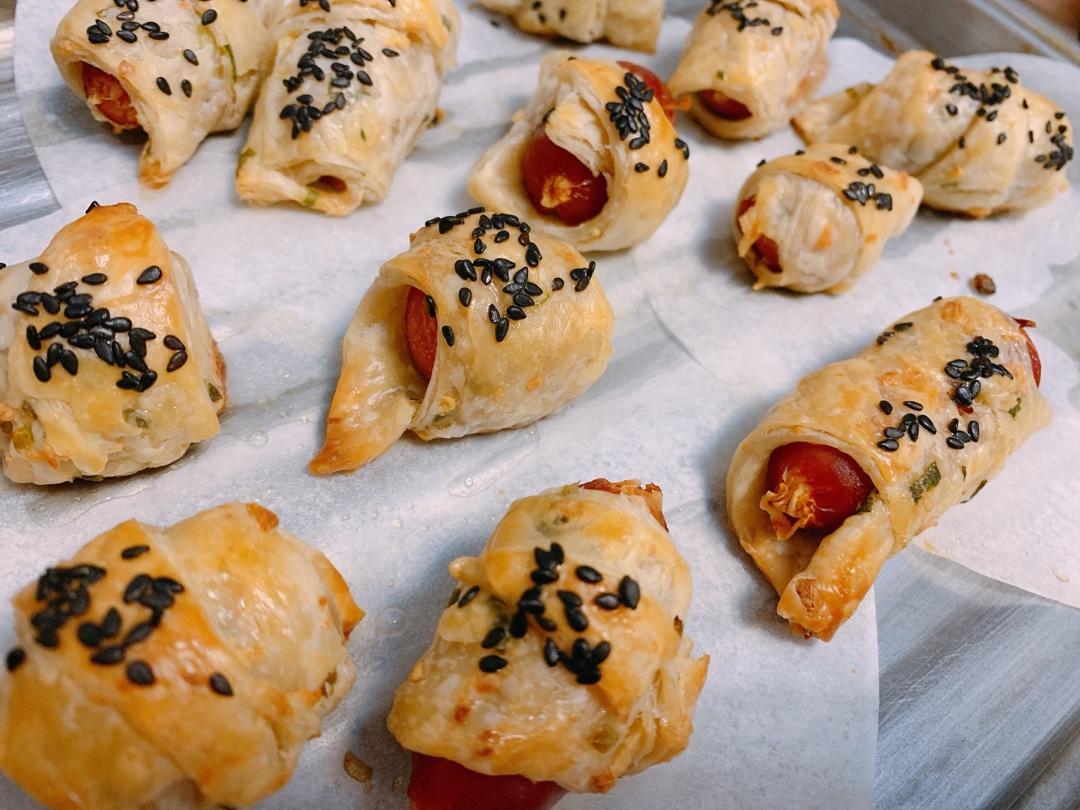 无敌酥香～早餐可颂🥐牛角包‼️简易版手抓饼