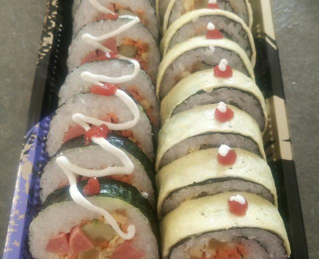 寿司双拼的做法
