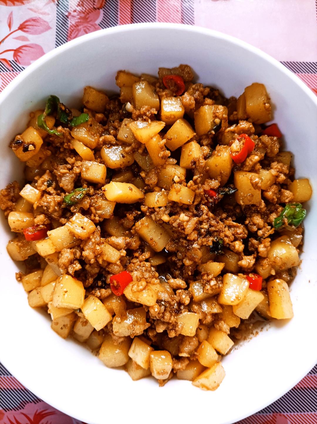 肉末炒土豆