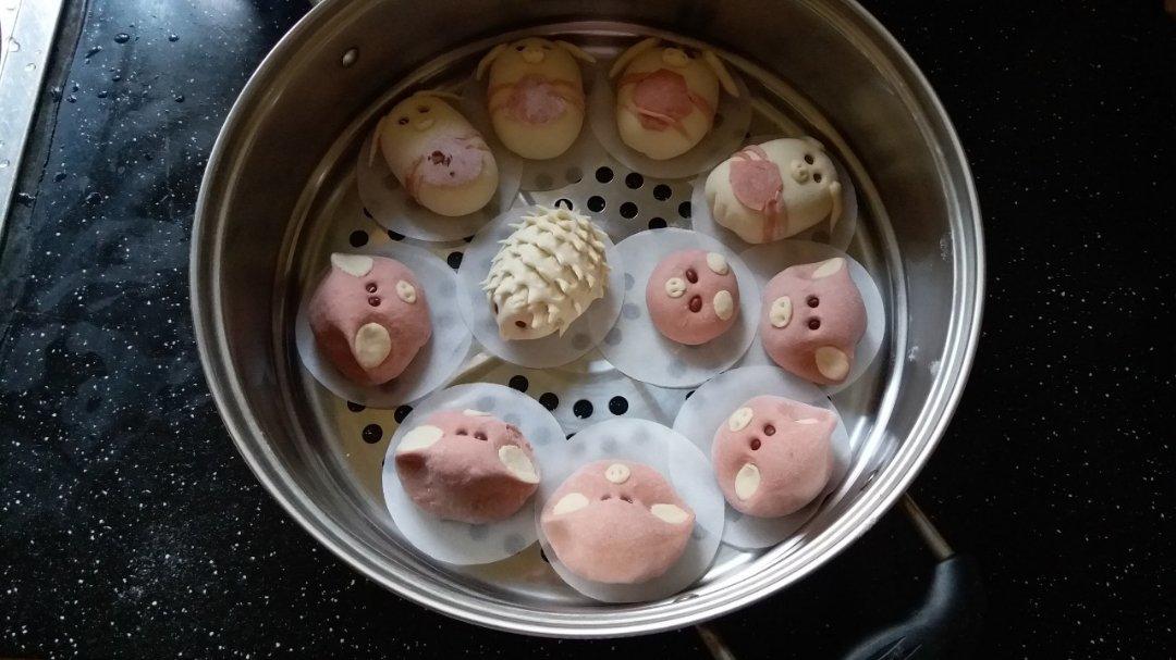 小猪奶黄包
