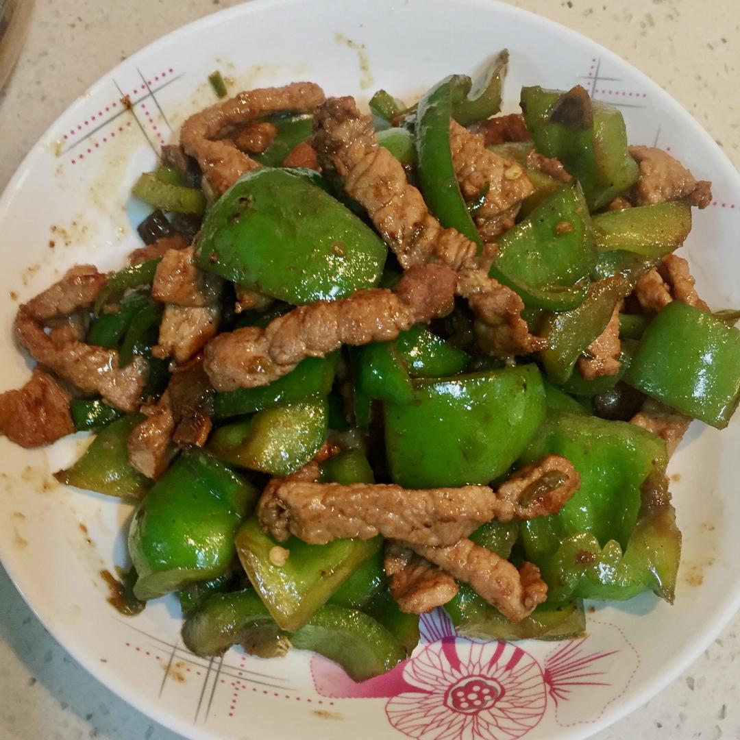 青椒炒肉丝