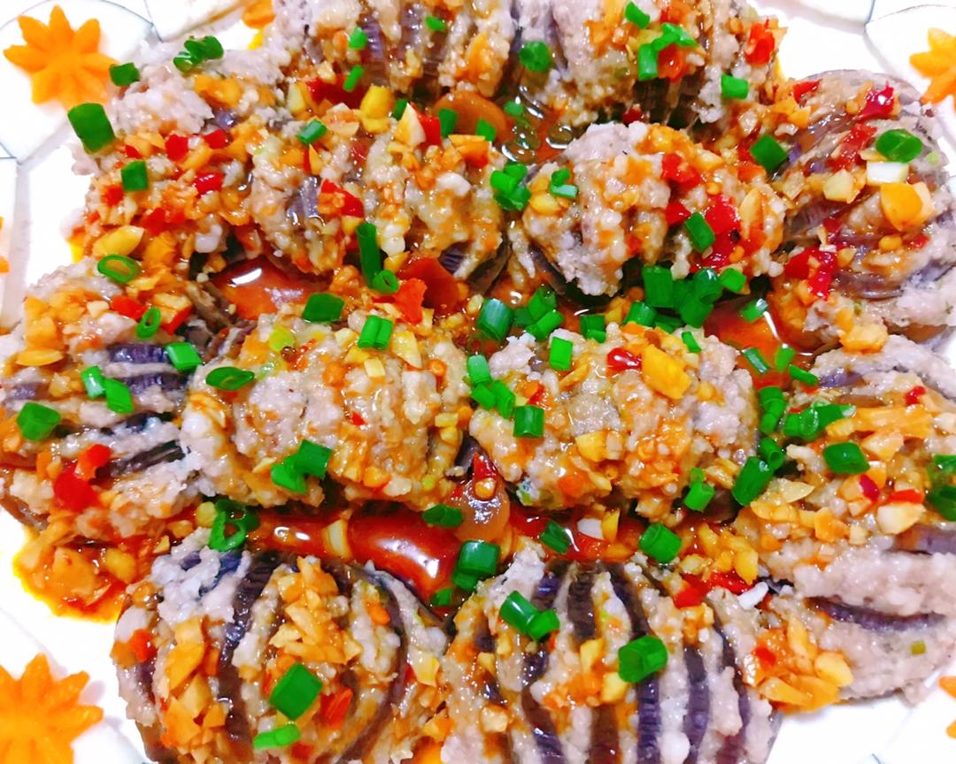 蒸肉末灯笼茄子的做法