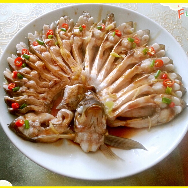 巧味丽人做的孔雀开屏鱼