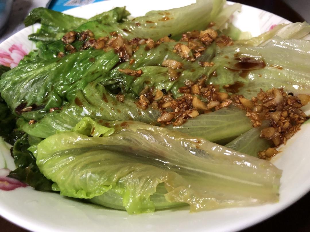 白灼生菜