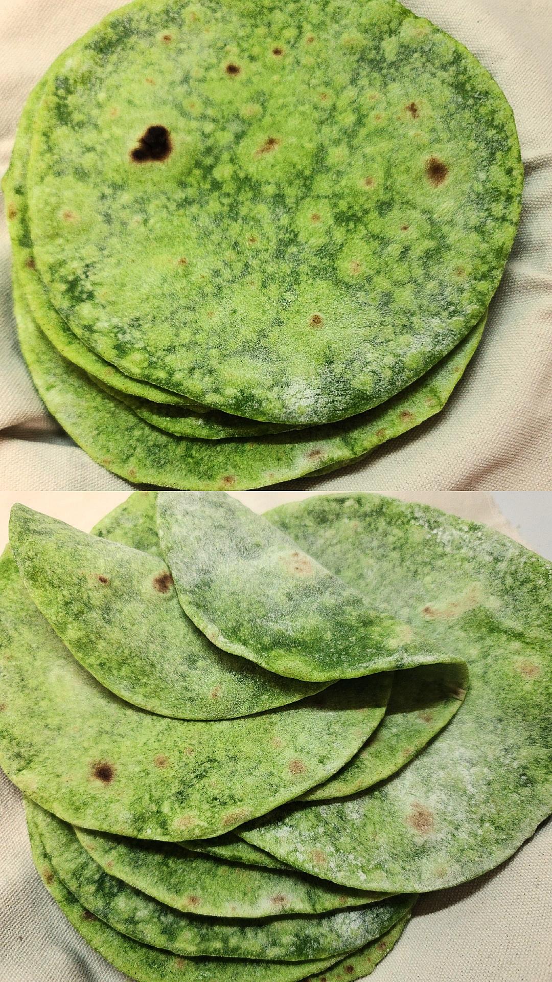 🪭菠菜墨西哥薄饼「软面饼」