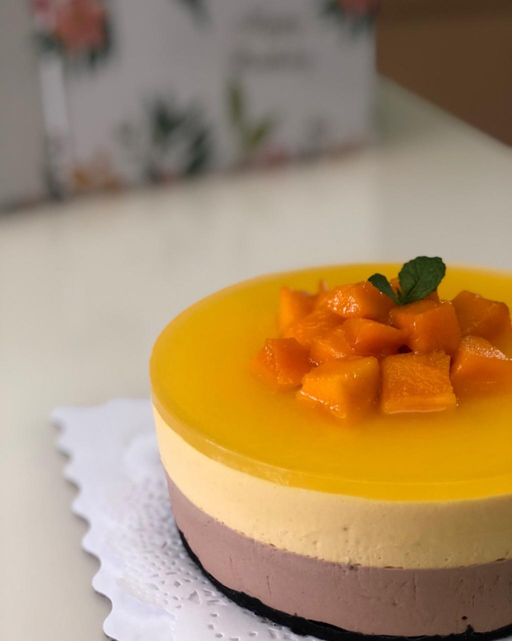 巧克力芒果慕斯