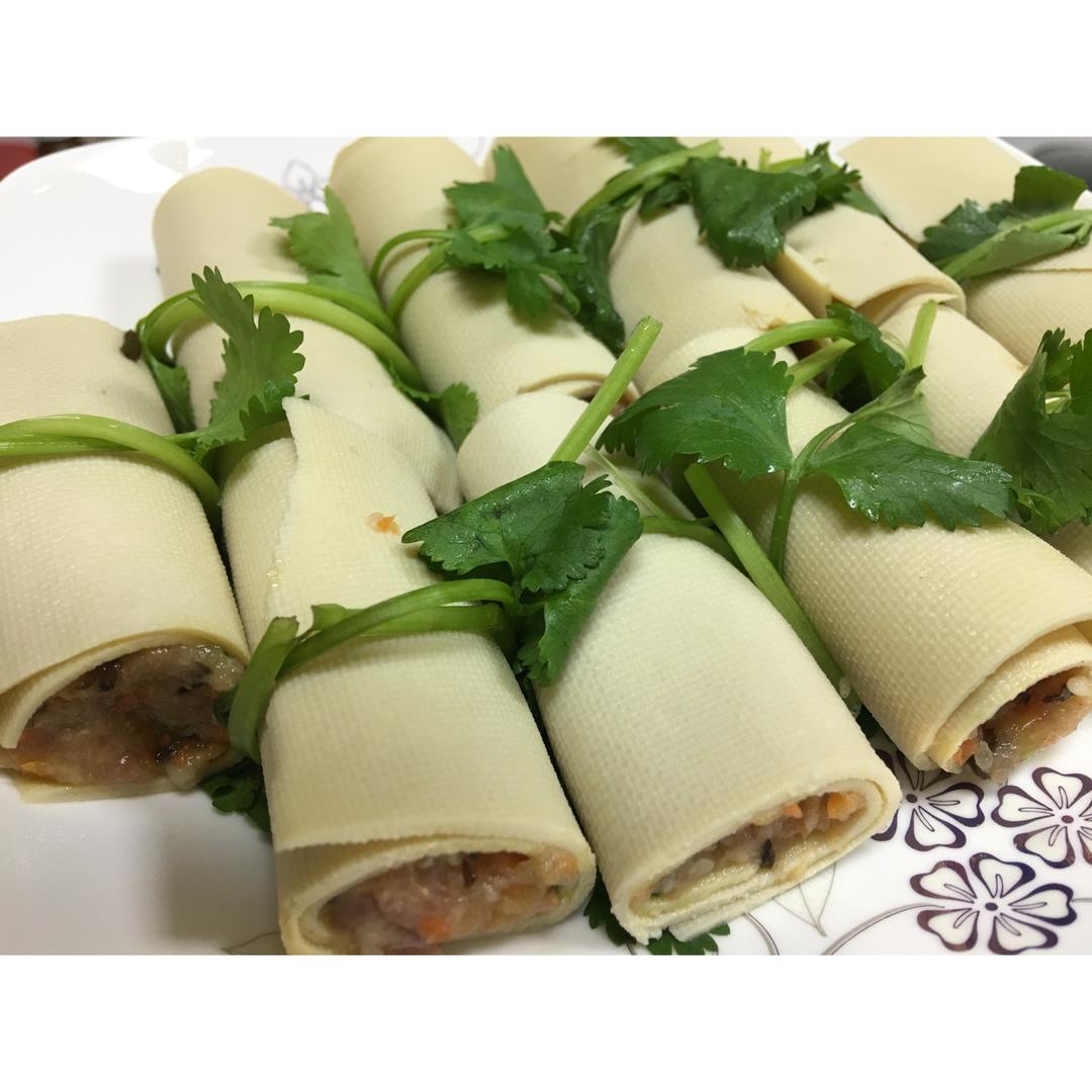 豆腐皮蔬菜卷（五彩促进食欲版）