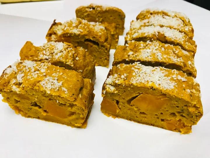 无油无糖|🎃免打发全麦肉松南瓜磅蛋糕🍰