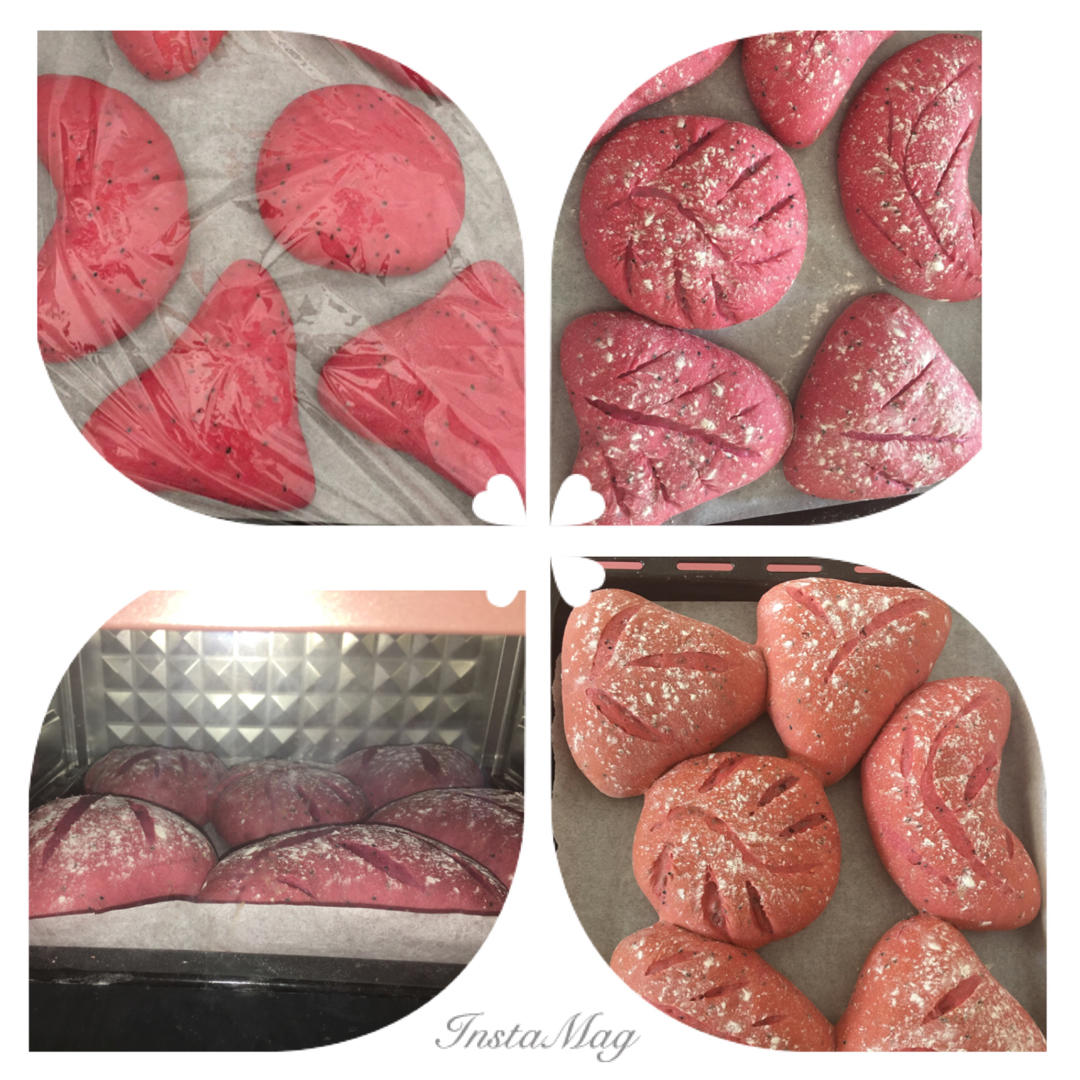 火龙果奶酪软欧包