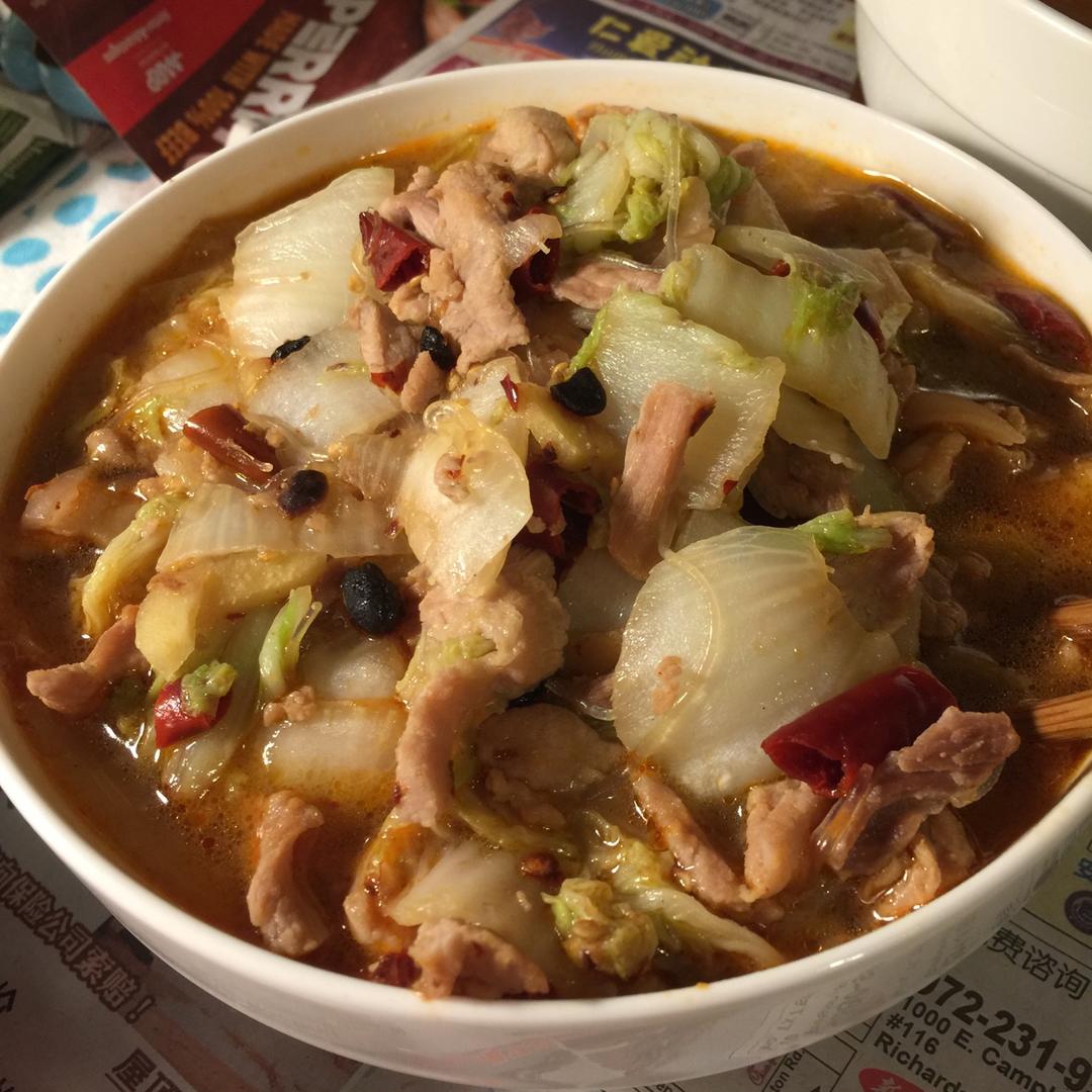 猪肉白菜炖粉条
