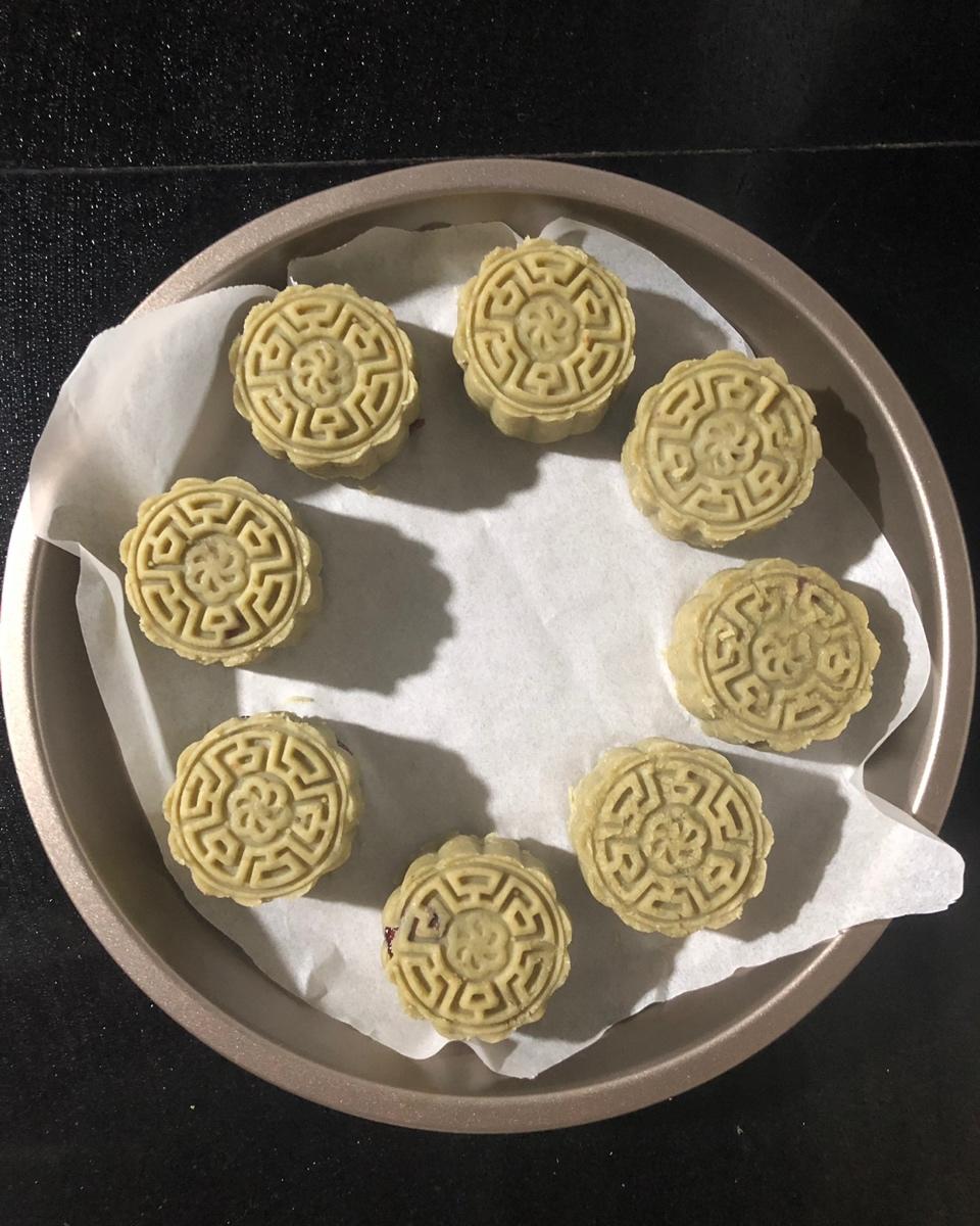 蔓越莓绿豆糕