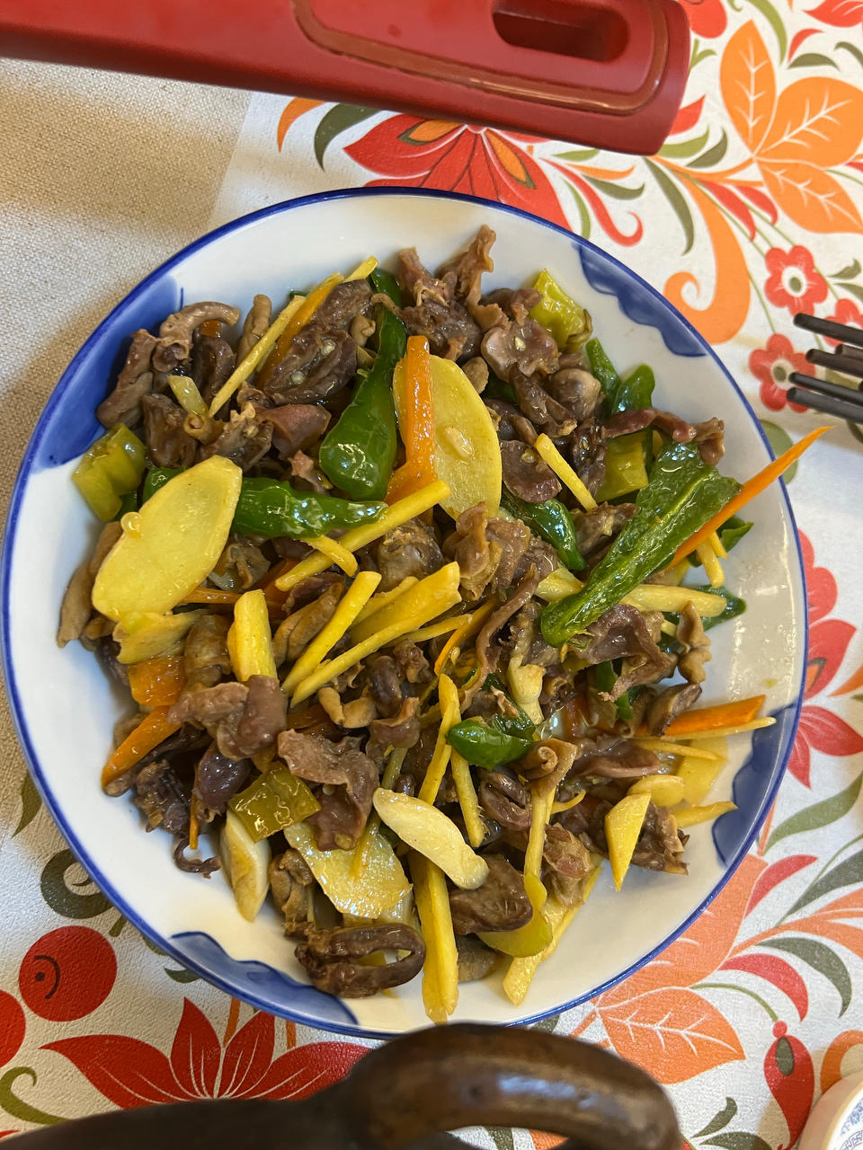 🔥酸辣鸡杂这样做，三碗米饭都不够吃❗️