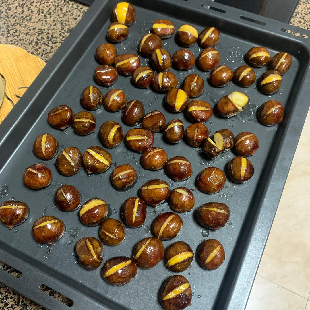 糖烤栗子（清甜版的烤箱“糖炒板栗”）