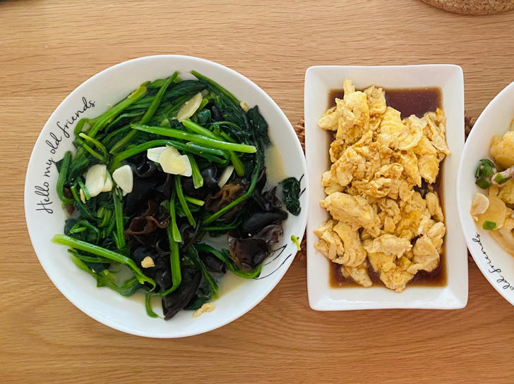上汤菠菜～附简易版赛螃蟹
