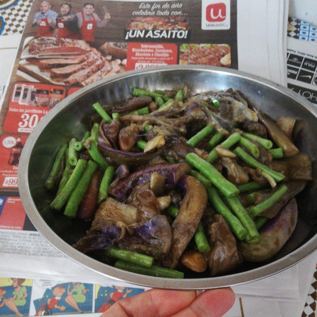 茄子炒豆角（改良版 健康少油）