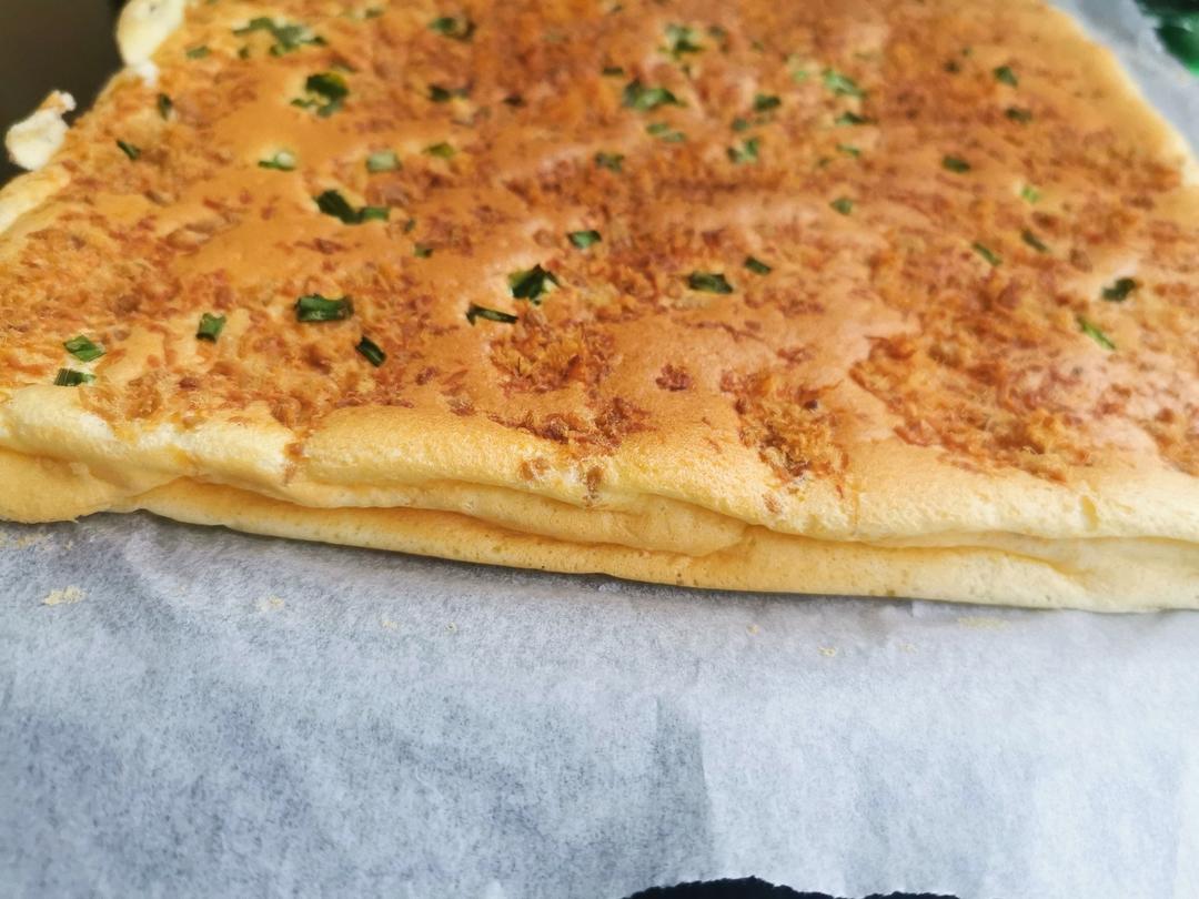 【蛋糕卷小分队】2：香葱肉松蛋糕卷