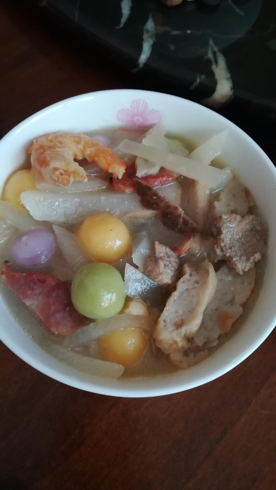 彩色广式冬至汤圆