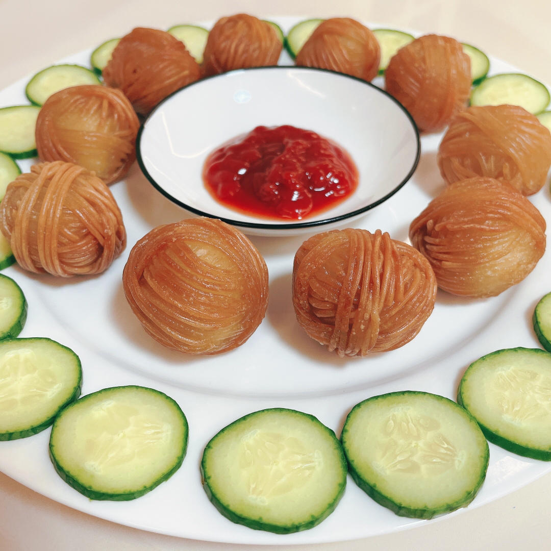 金丝蛋球--宴客菜