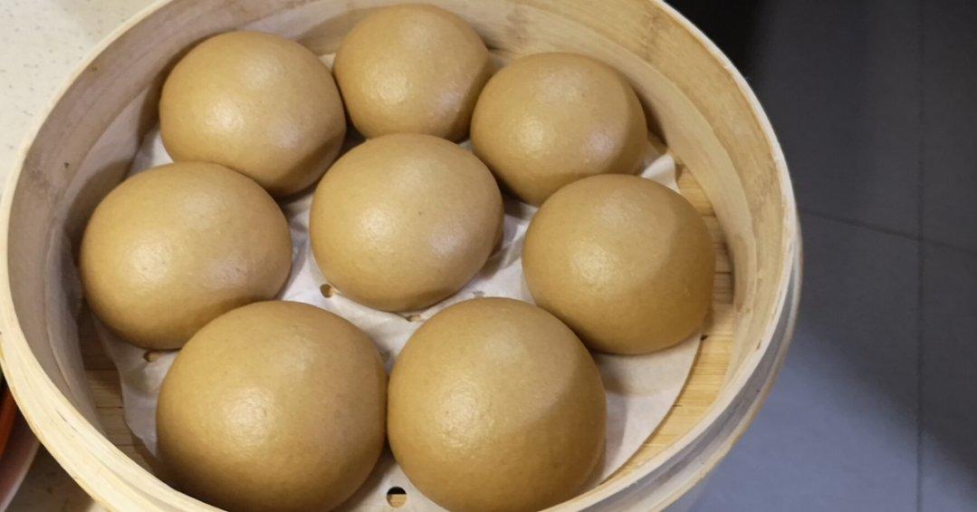 全麦戗面馒头