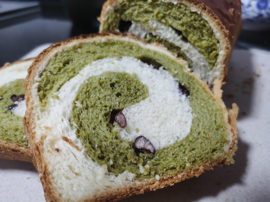 【抹茶红豆漩涡吐司】——来自春天的问候