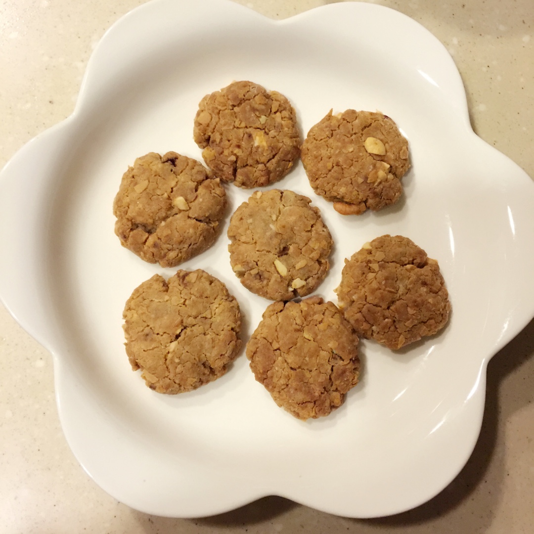 小豆505做的红糖燕麦饼干