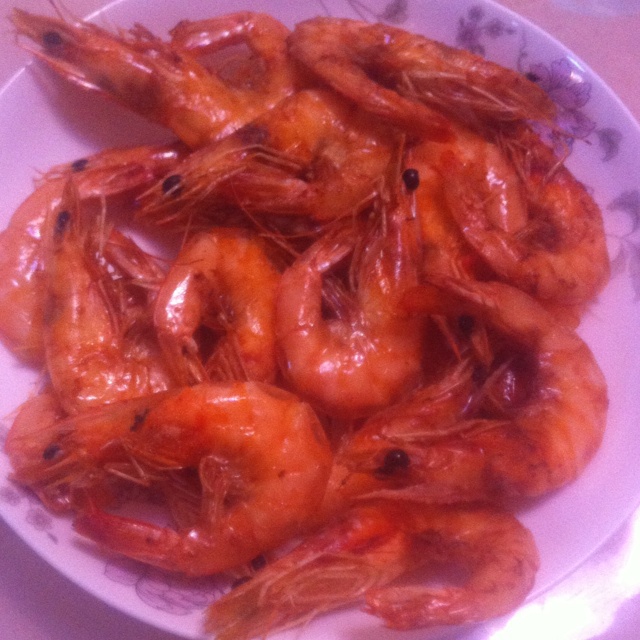 空气炸锅の炸虾