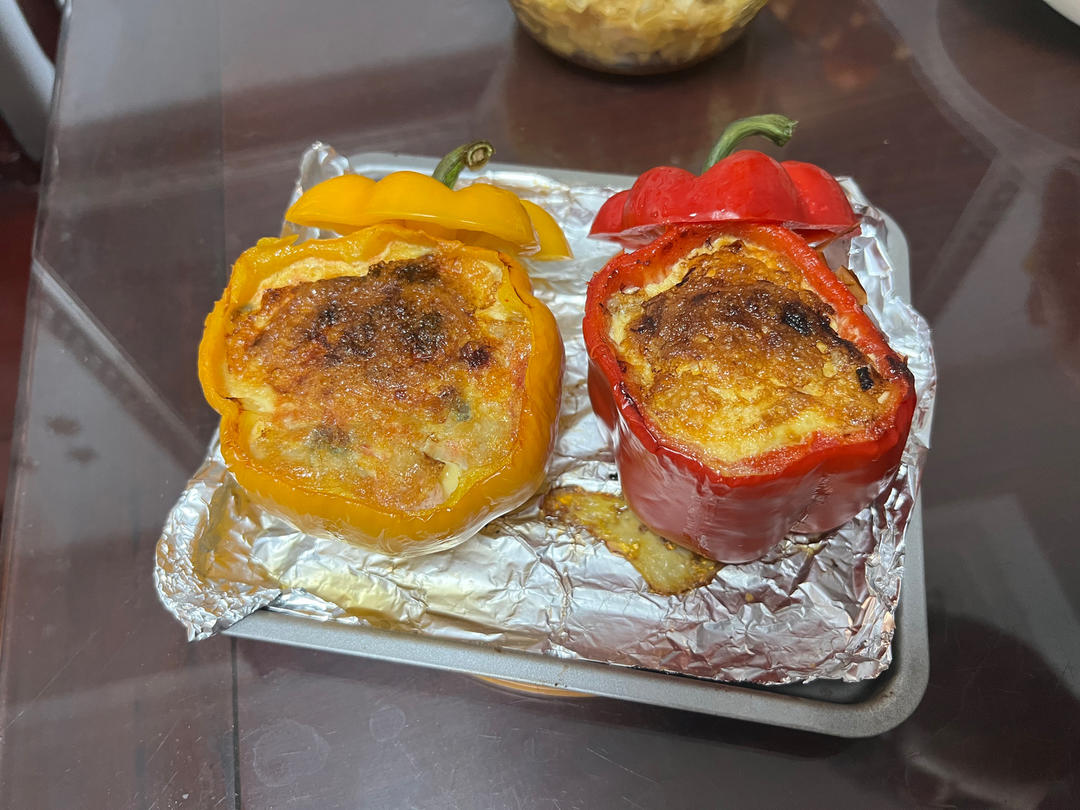 【彩椒鸡蛋杯】堪比豪华版番茄炒蛋，简单又方便！