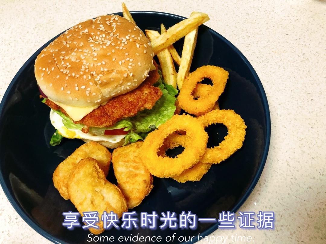 肯德基早餐汉堡轻松在家做 ---『玉米鸡肉汉堡包』